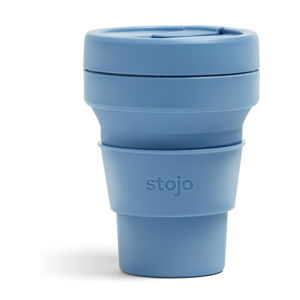 Modrý skladací hrnček Stojo Pocket Cup Steel, 355 ml