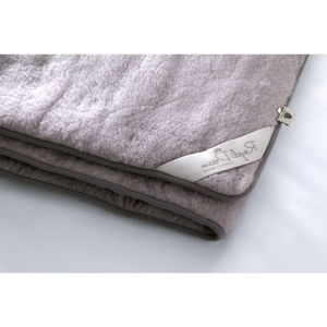 Sivá deka z merino vlny Royal Dream, 220 × 200 cm