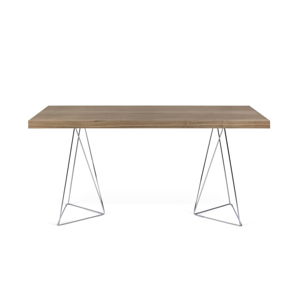 Hnedý stôl TemaHome Multi, dĺžka 160 cm