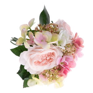Umelá dekoratívna kytica hortenzií a ruže Dakls Puli