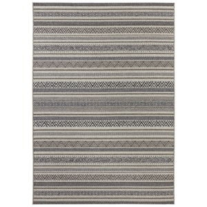Hnedo-sivý koberec vhodný aj do exteriéru Elle Decor Bloom Rodez, 80 × 150 cm