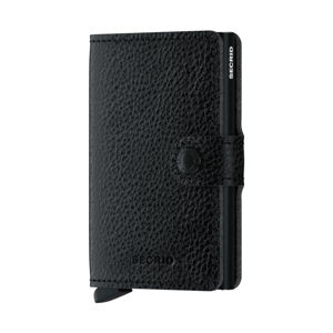 Čierna kožená peňaženka s puzdrom na karty Secrid Clip