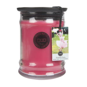 Sviečka s vôňou v sklenenej dóze s vôňou lipových květů Bridgewater candle Company Tickled Pink, doba horenia 65-85 hodín