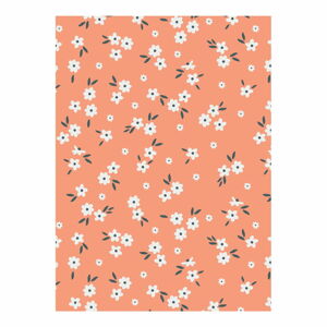Oranžový baliaci papier eleanor stuart No. 2 Floral