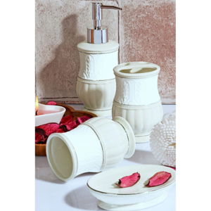 Biely kúpeľňový set z keramiky