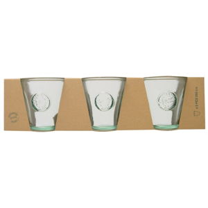 Sada 3 pohárov z recyklovaného skla Ego Dekor Authentic, 250 ml