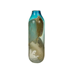 Ručne vyrábaná krištáľová váza Santiago Pons Ocean, výška 44 cm