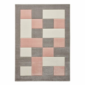 Ružovo-sivý koberec Think Rugs Brooklyn, 120 x 170 cm