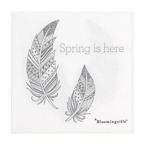 Sada 20 papierových obrúskov Bloomingville Spring, 25 x 25 cm