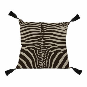 Obliečka na vankúš Linen Borlas Zebra, 45 × 45 cm