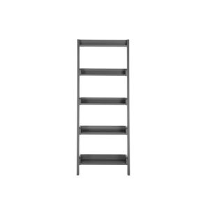 Tmavosivý rebrík s policami Monobeli Dorian, výška 164 cm
