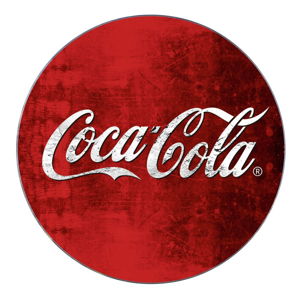 Sklenená podložka pod hrniec Wenko Coca-Cola Classic, ø 20 cm