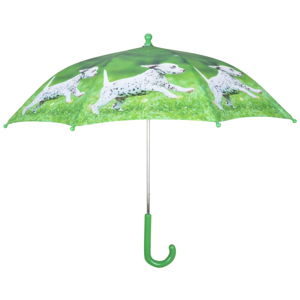 Zelený dáždnik s potlačou šteniatka Esschert Design Animals