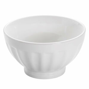 Biela porcelánová miska Maxwell & Williams Basic Ribbed, ø 15,5 cm