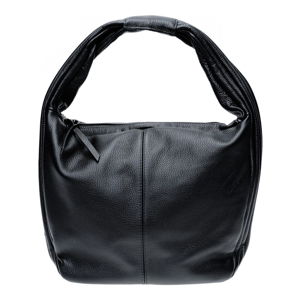Čierna kožená kabelka s 2 vreckami Isabella Rhea