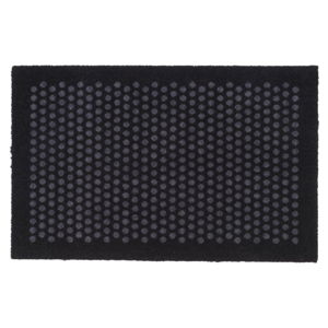 Čierno-sivá rohožka Tica copenhagen Dot, 60 × 90 cm