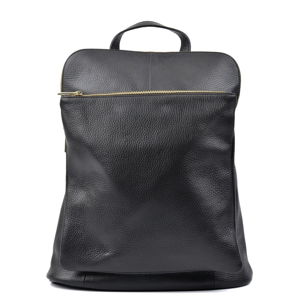 Čierny kožený batoh Isabella Rhea Hurto