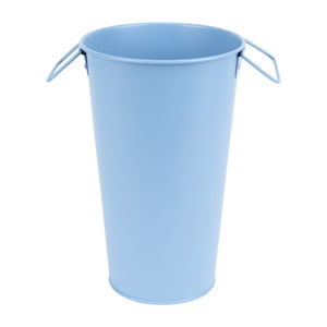 Modrá kovová záhradná váza Esschert Design Gardener