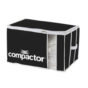 Čierny textilný úložný box Compactor Brand XXL Grande