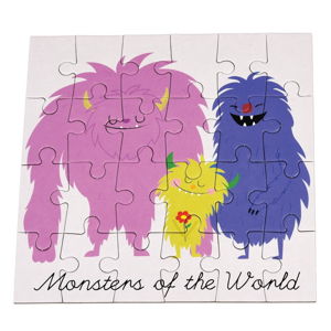 24-dielne puzzle Rex London Monsters Of The World