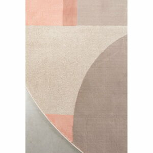 Ružovo-sivý koberec Zuiver Hilton, ø 240 cm