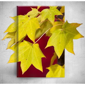 Nástenný 3D obraz Mosticx Yellow Autumn Leafes, 40 × 60 cm