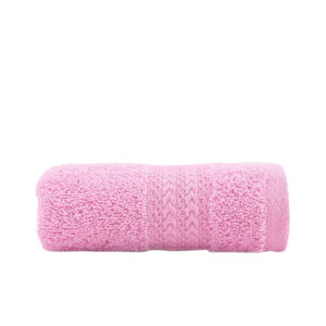 Ružový uterák z čistej bavlny Foutastic, 30 × 50 cm