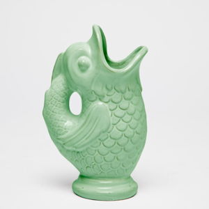 Zelená ručne vyrobená váza Velvet Atelier Pez