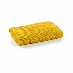Žltý bavlnený uterák La Forma Miekki, 50 x 100 cm