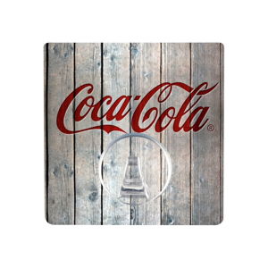 Samodržiaci vešiak Wenko Static-Loc Coca-Cola Wood