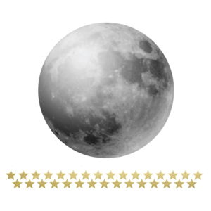 Set nástenných samolepiek Dekornik Full Moon