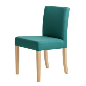 Tyrkysová stolička s prírodnými nohami Custom Form Wilton
