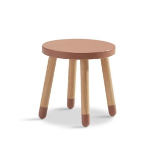 Ružová detská stolička Flexa Play, ø 30 cm