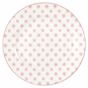 Ružový porcelánový dezertný tanier Green Gate Laurie, ø 20,5 cm