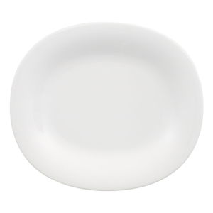 Biely porcelánový dezertný tanier Villeroy & Boch New Cottage, 23 x 19 cm