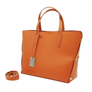 Oranžová kabelka z pravej kože Andrea Cardone Dettalgio
