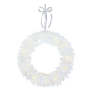 Biela LED svietiaca dekorácia Best Season Snowflake, ⌀ 45 cm