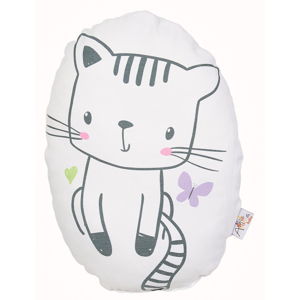 Detský vankúšik s prímesou bavlny Apolena Pillow Toy Cute Cat, 30 x 22 cm