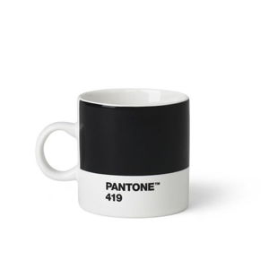 Čierny hrnček Pantone Espresso, 120 ml