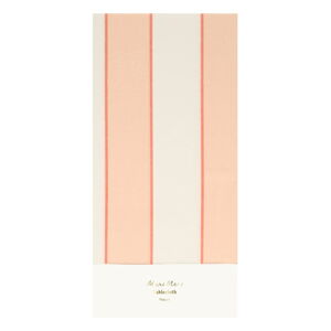 Obrus 137x259 cm Peach Stripe – Meri Meri