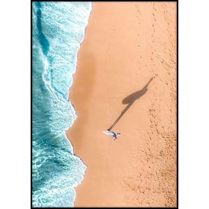 Plagát Imagioo Surfer On The Beach, 40 × 30 cm