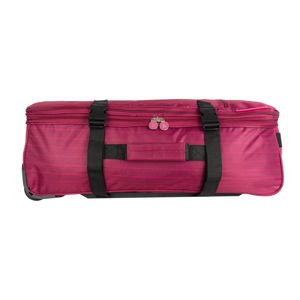 Ružová cestovná taška na kolieskach Lulucastagnette Rallas, 91 l