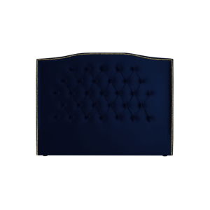 Námornícky modré čelo postele Mazzini Sofas Anette, 140 × 120 cm