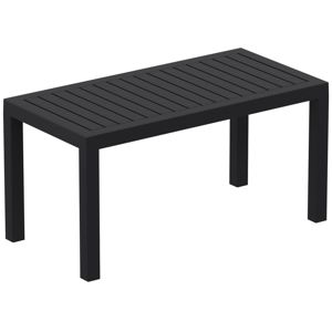 Čierny záhradný konferenčný stolík Resol Click-Clack, 90 x 45 cm