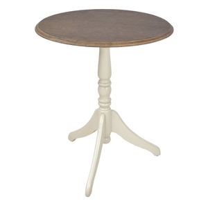 Jedálenský stôl z dreva kaučukovníka Livin Hill Limena, ⌀ 60 cm