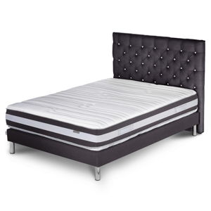 Tmavosivá posteľ s matracom Stella Cadente Maison Mars Forme, 160 × 200 cm