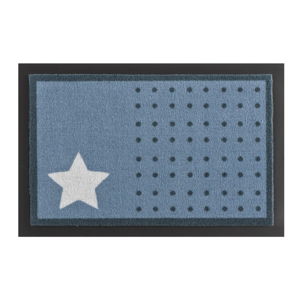 Rohožka Hanse Home Star and Dots Light Blue, 40 × 60 cm