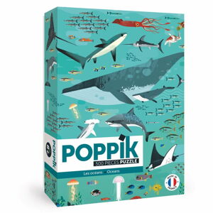 Samolepkové puzzle Poppik Oceány, 500 dielov