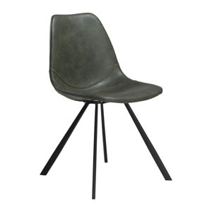 Zelená jedálenská stolička z eko kože DAN–FORM Denmark Pitch