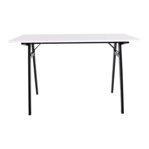 Biely stôl s čiernymi nohami House Nordic Vojens Desk, dĺžka 120 cm